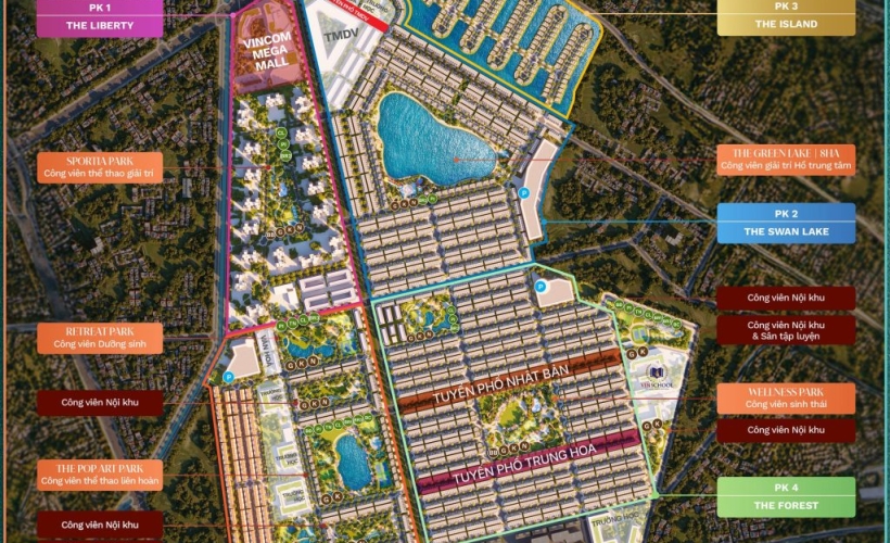Mặt bằng Dự án Vinhomes  Green City