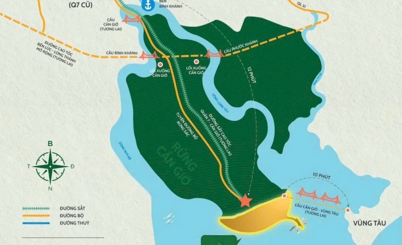 Vị trí Dự án Green Paradise (Cần Giờ)