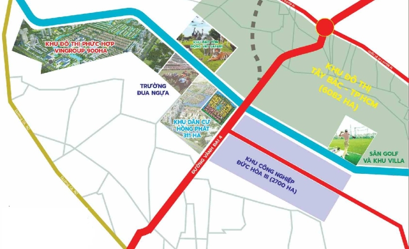 Vị trí Vinhomes Saigon Park (hay Vinhomes Hóc Môn)