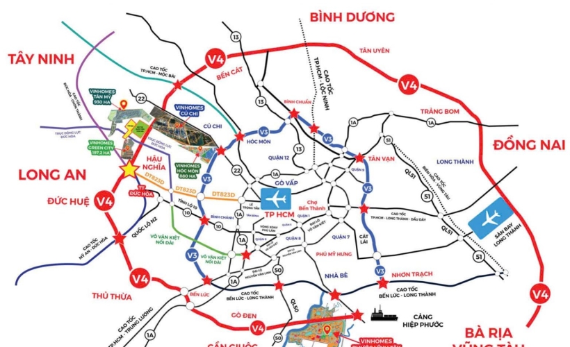 Vị trí Vinhomes Saigon Park (hay Vinhomes Hóc Môn)