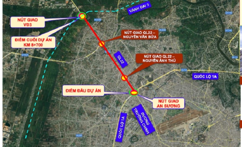 Vị trí Vinhomes Saigon Park (hay Vinhomes Hóc Môn)